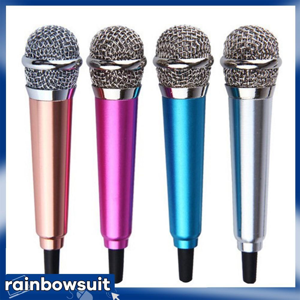 Micro hát karaoke mini dùng cho điện thoại Iphone Android với phích cắm 3.5mm
