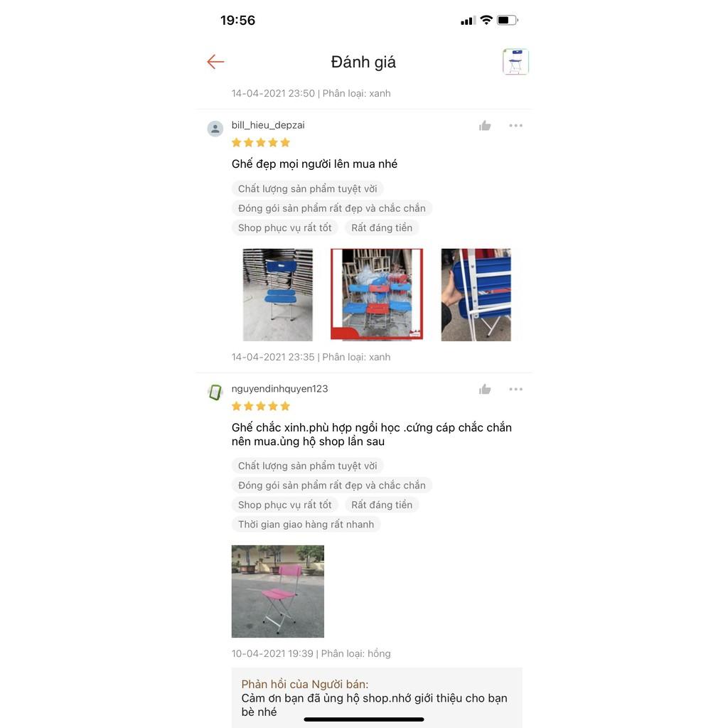 Ghế gấp , ghế gấp gọn 3 mảnh nhựa nhiều mầu chất lượng cao ghế văn phòng học sinh sinh viên gấp gọn thông minh giá rẻ