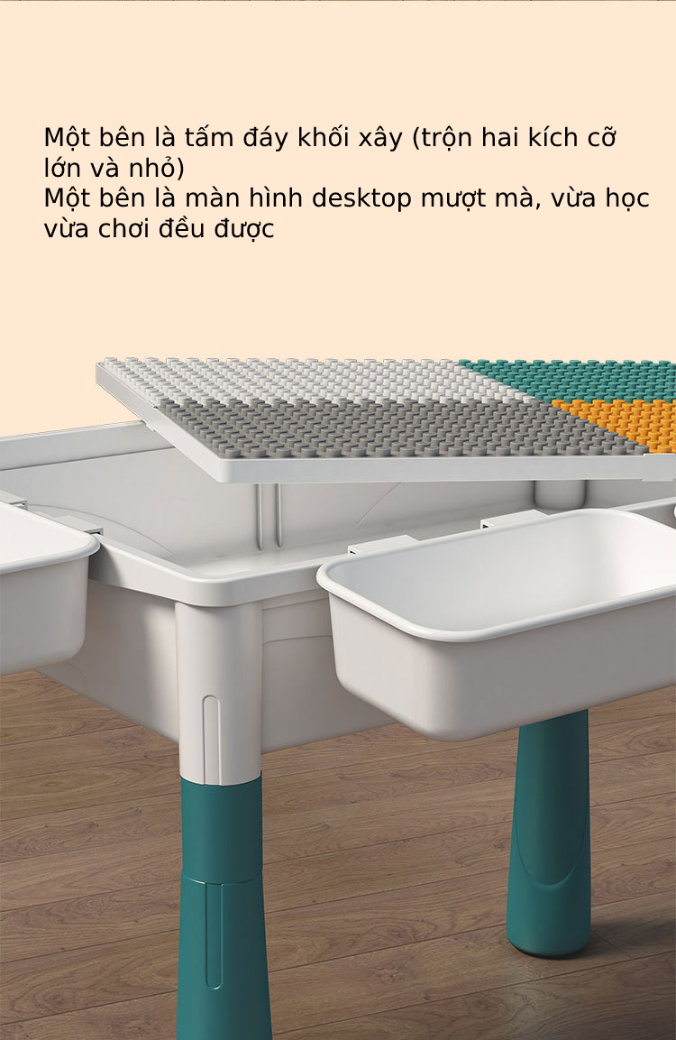 Bàn xếp hình đa năng giúp trẻ thông minh
