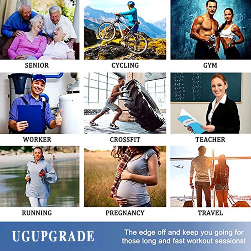 Nén Vớ Nam Nữ Đi Bộ Đường Dài Chạy Bộ 20-30 MMHg Chuyến Bay Mang Thai Sưng Giãn Tĩnh Mạch Marathon Vớ Thể Thao Color: Gray Size: L/XL