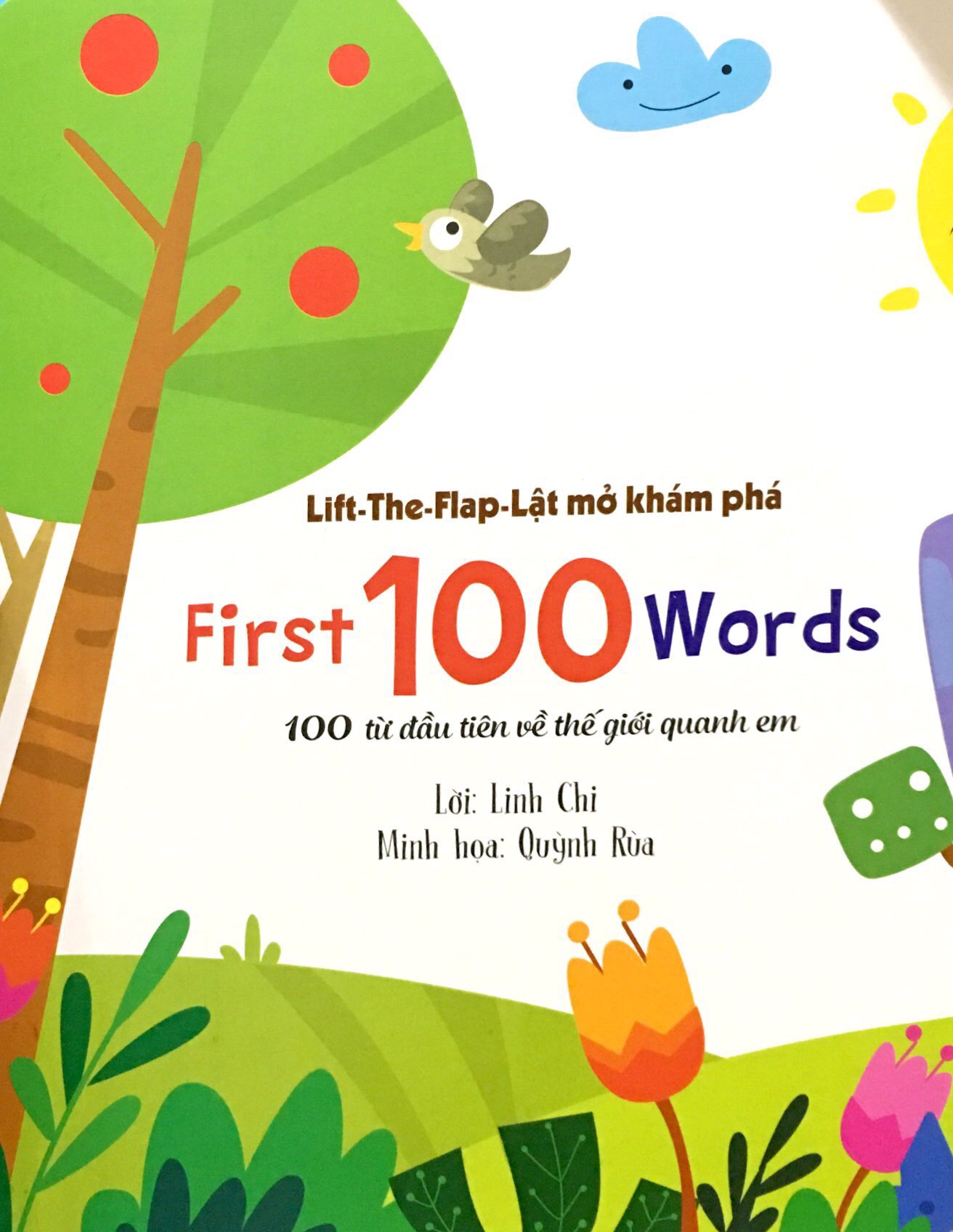 Sách Tương Tác Lật Mở Khám Phá Khổ lớn Lift The Flap - First 100 Words - 100 Từ Đầu Tiên Về Thế Giới Quanh Em – Đinh Tị