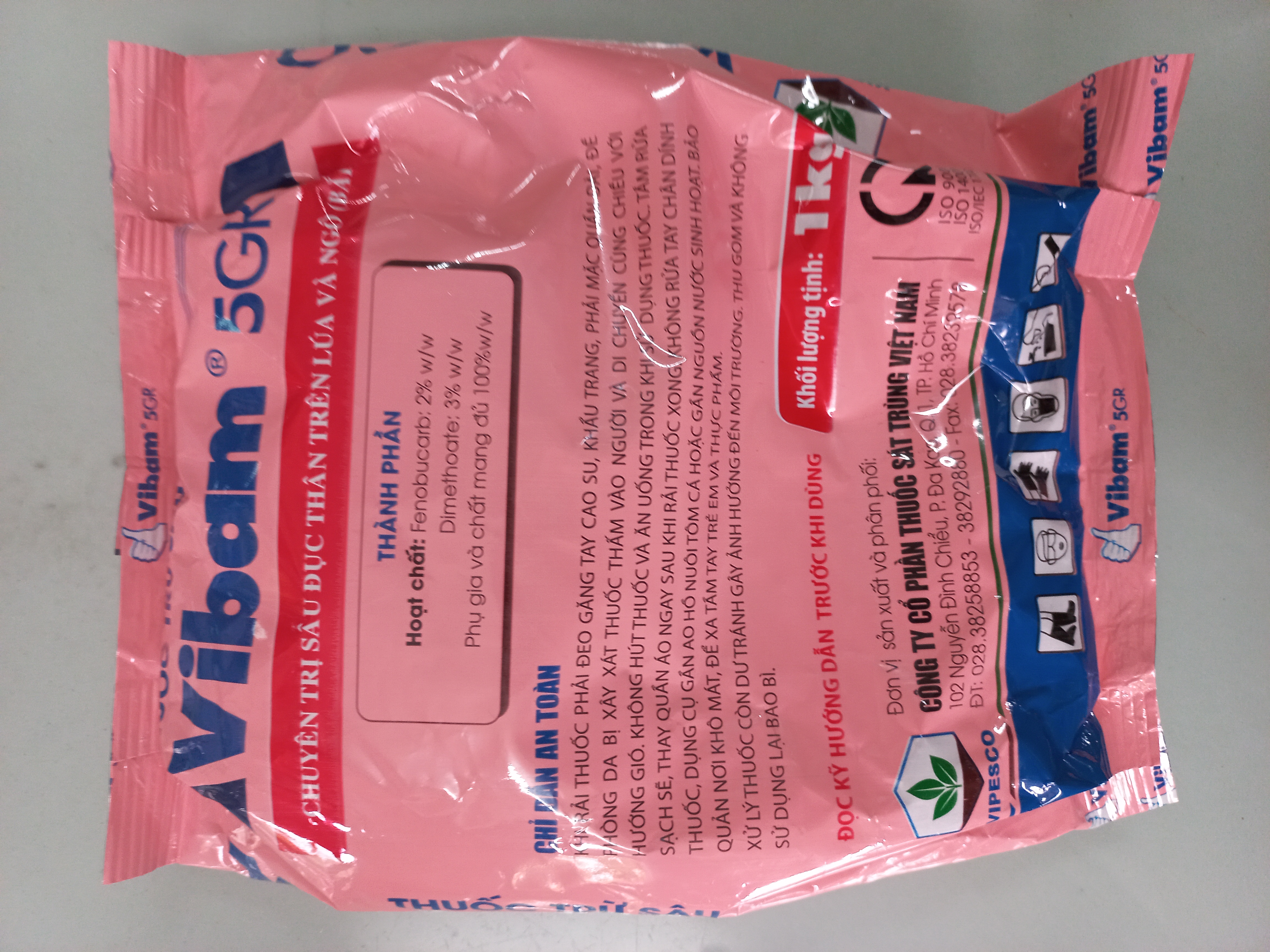 Chế phẩm trừ sâu Vibam 5GR (Vibasu) 1kg