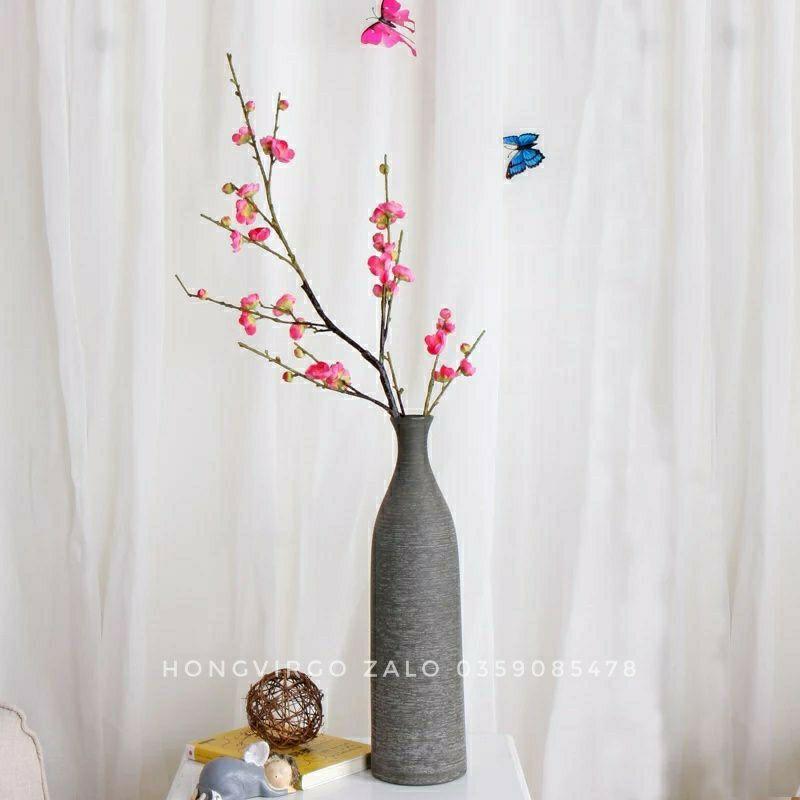 Cành Đào Cổ Trang Trí Decor - Hoa Giả Hoa Lụa