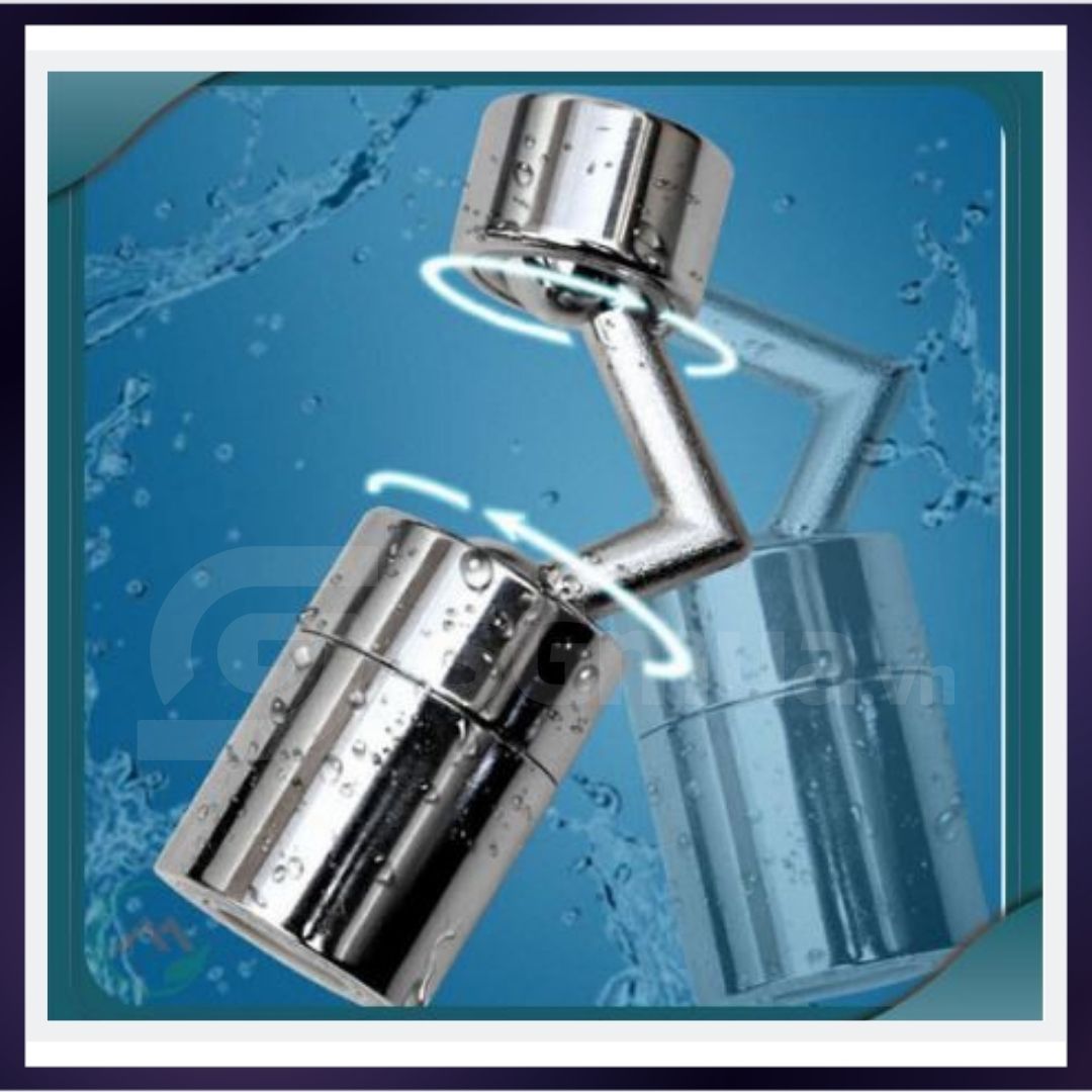Đầu vòi tăng áp inox 304, Đầu vòi tăng áp lavabo vòi rửa chén phun cực mạnh xoay 360 độ tiết kiệm nước