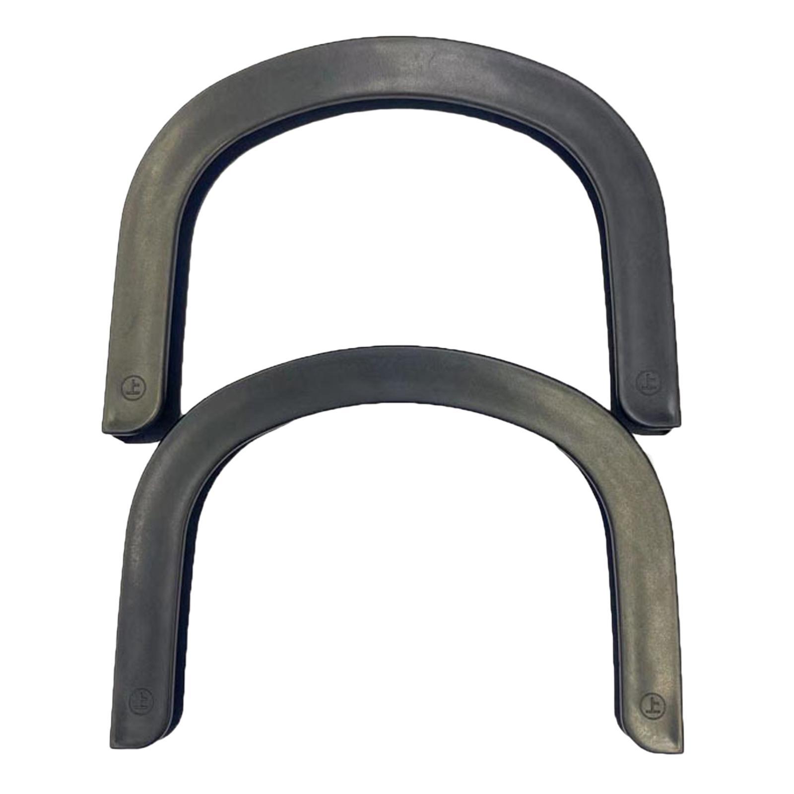 2pcs Rubber Strip Gear for Longboard Skateboard Protection Black