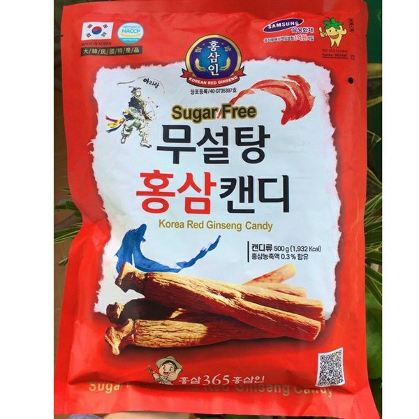 Kẹo Hồng Sâm Không Đường 365 (500g)