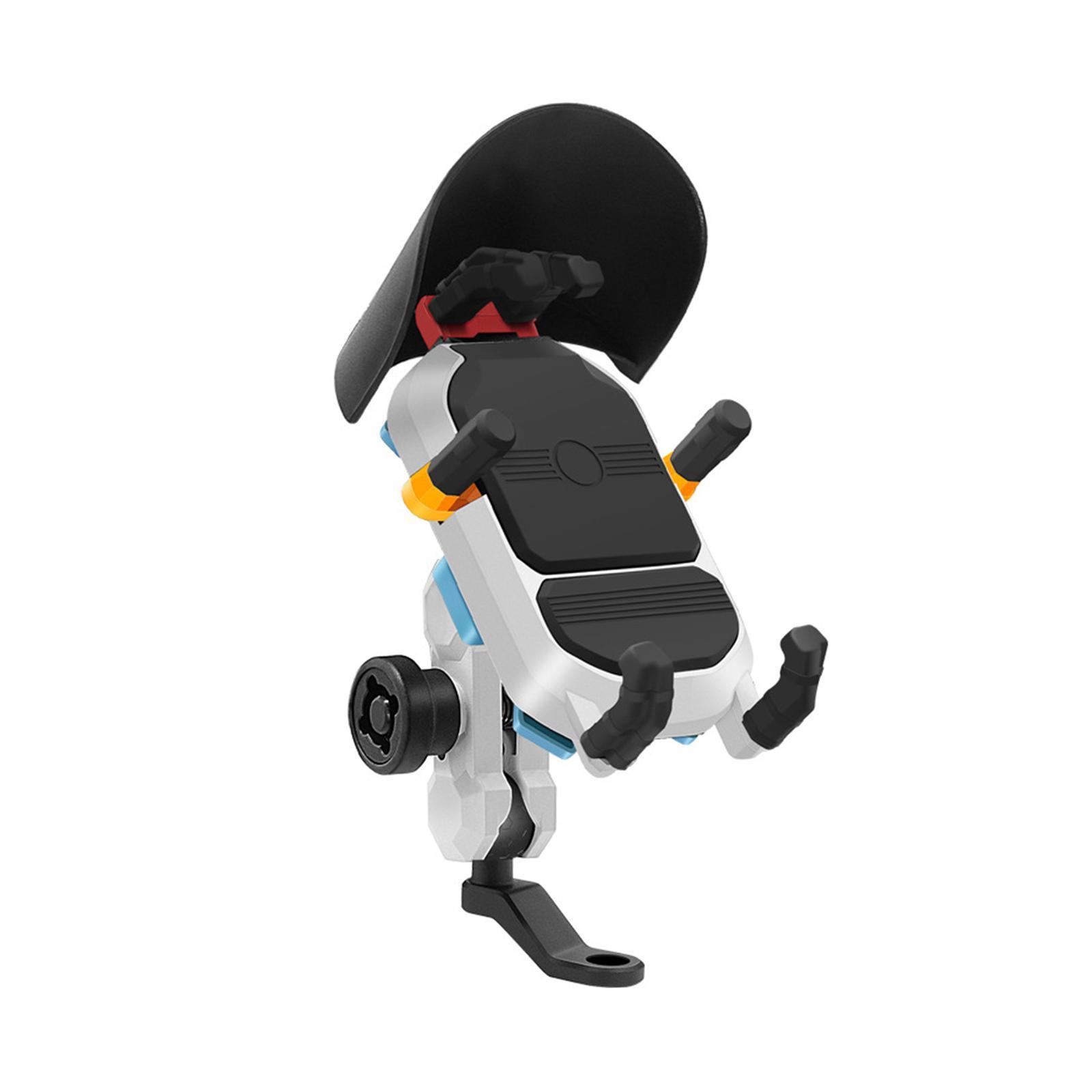 Motorcycle Phone Mount Handlebar Cellphone Holder Telescopic Bike Holder for Motorcycle 4.7inch-7.2inch Smartphones