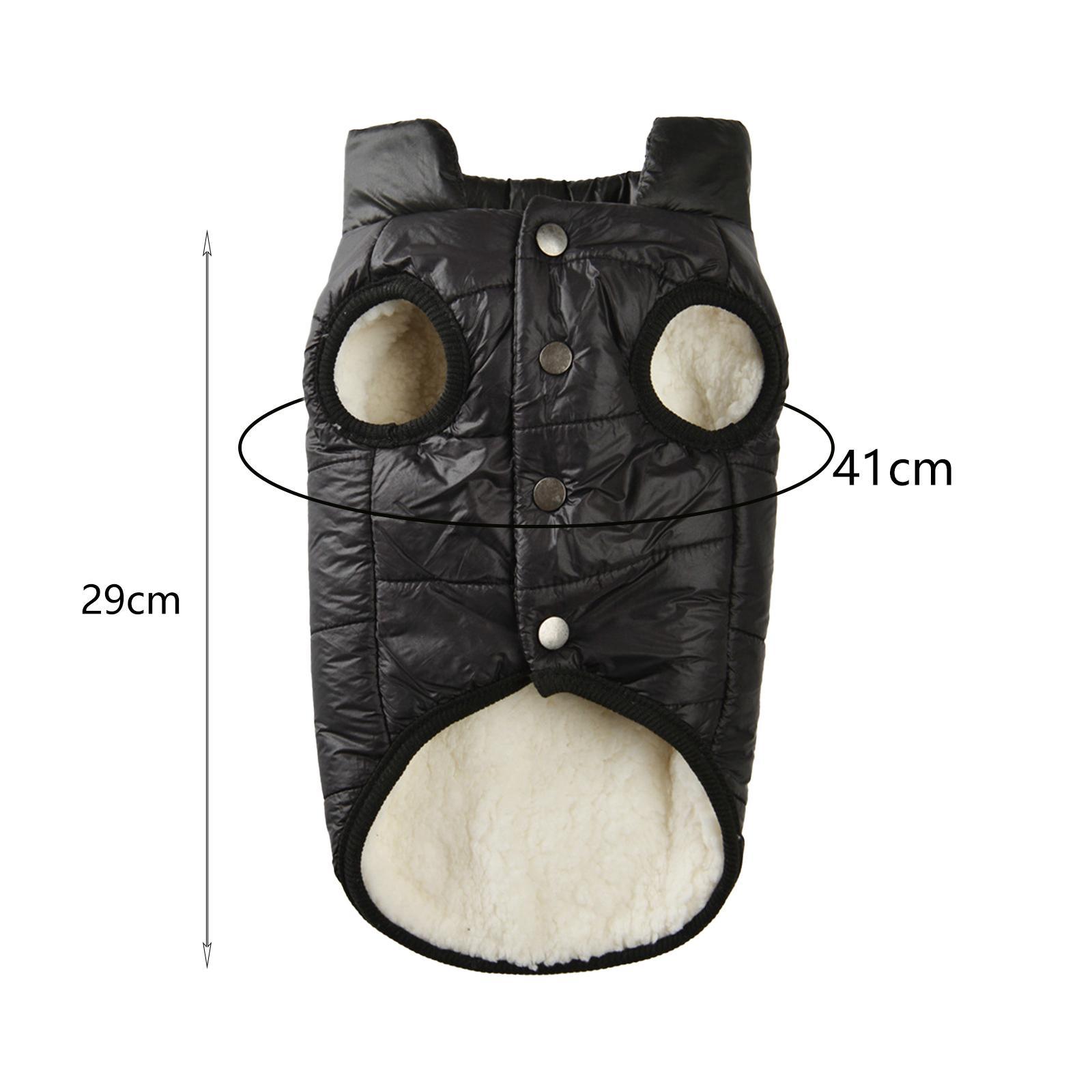 Dog Warm Winter Sweater Coat, Fleece Lined Warm Dog Jacket Cold Coat Small Dogs Warm Garment Winter Sweatshirt Apparel