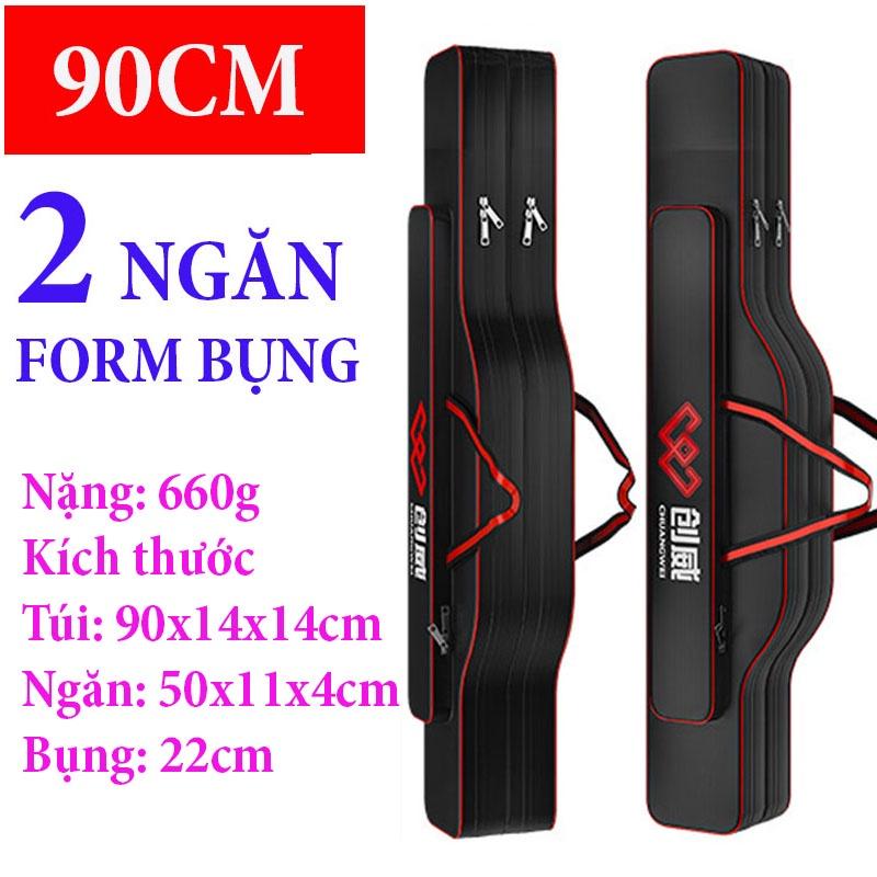 Túi Đựng Cần Câu Cá Cao Cấp 80cm 1m25 2 Ngăn 3 Ngăn-