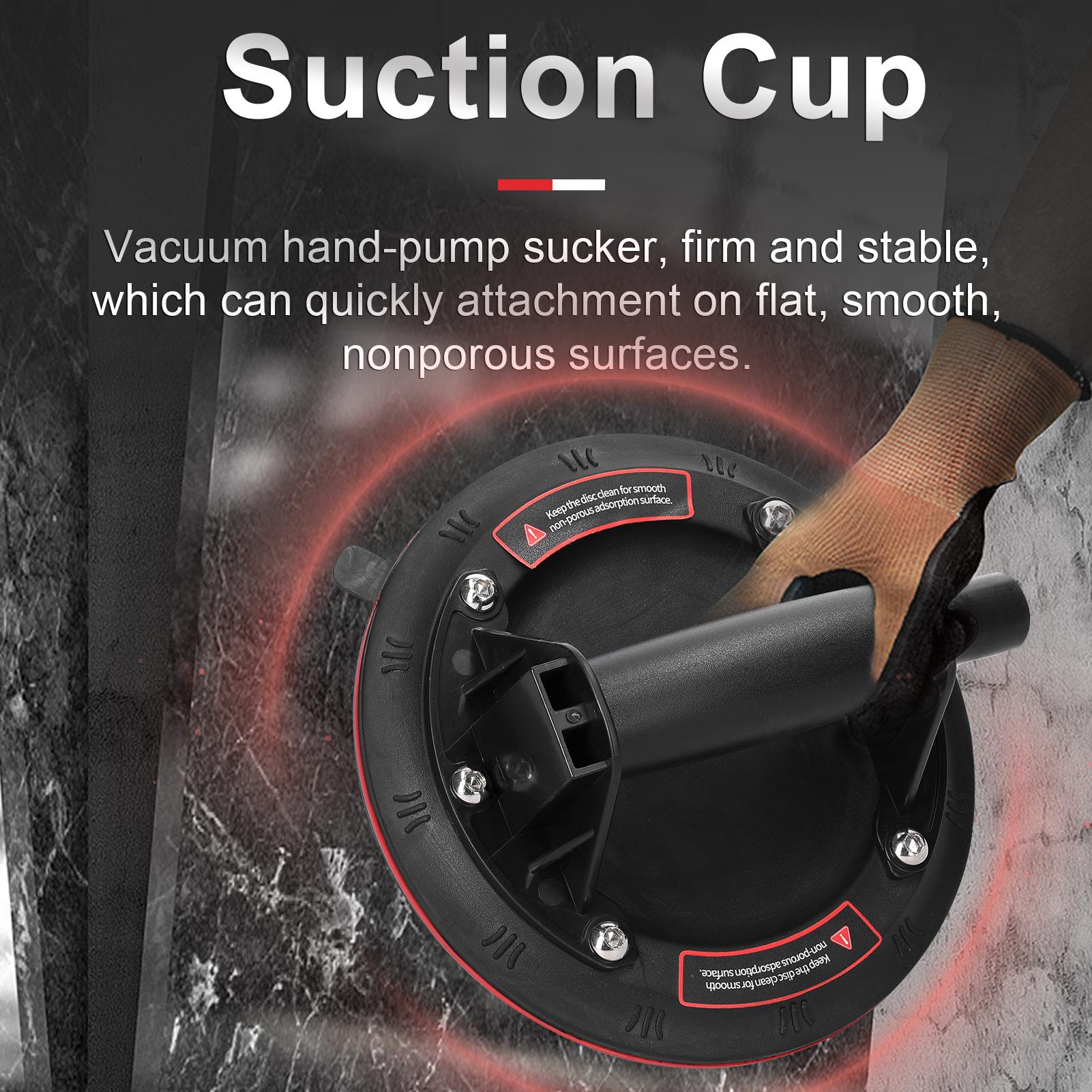 Manual Vacuum Suction Cup 100kg High Bearing Capacity Hand-pump Sucker Heavy Duty Vacuum Ceramic Tile Lifter for Granite Glass Lifting Tool
