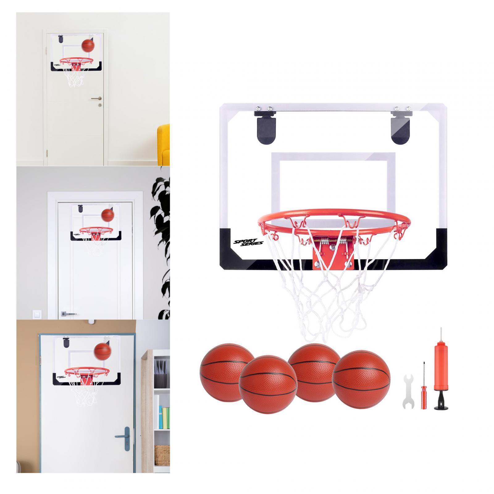 Mini Basketball Hoop Basketball Backboard Toy Easy to Assemble Replacement Net Indoor Basketball Games Basketball Goal for Garden Door Kids