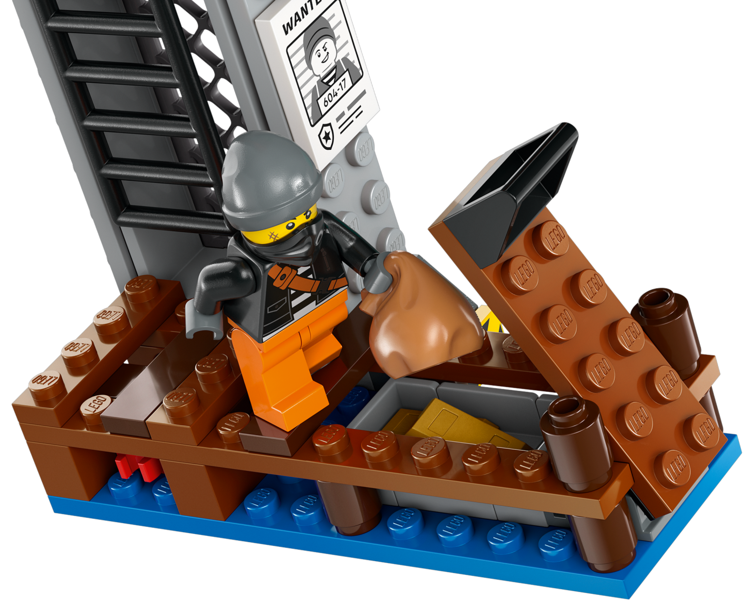Đồ Chơi Lắp Ráp Tàu Cảnh Sát Và Hang Ổ Tội Phạm - Police Speedboat And Crooks' Hideout - Lego City 60417 (311 Mảnh Ghép)