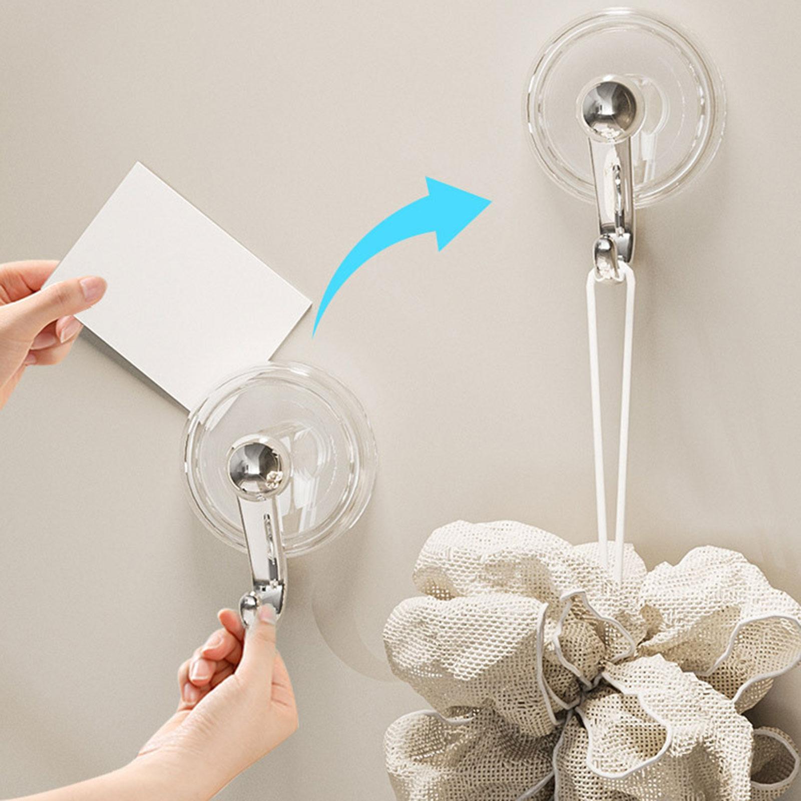 Suction Cup Hooks Suction Cup Hanger Small Easy to Instal Shower Hooks Suction Hanger Wreath Cup Hook for Glass Door Bathroom