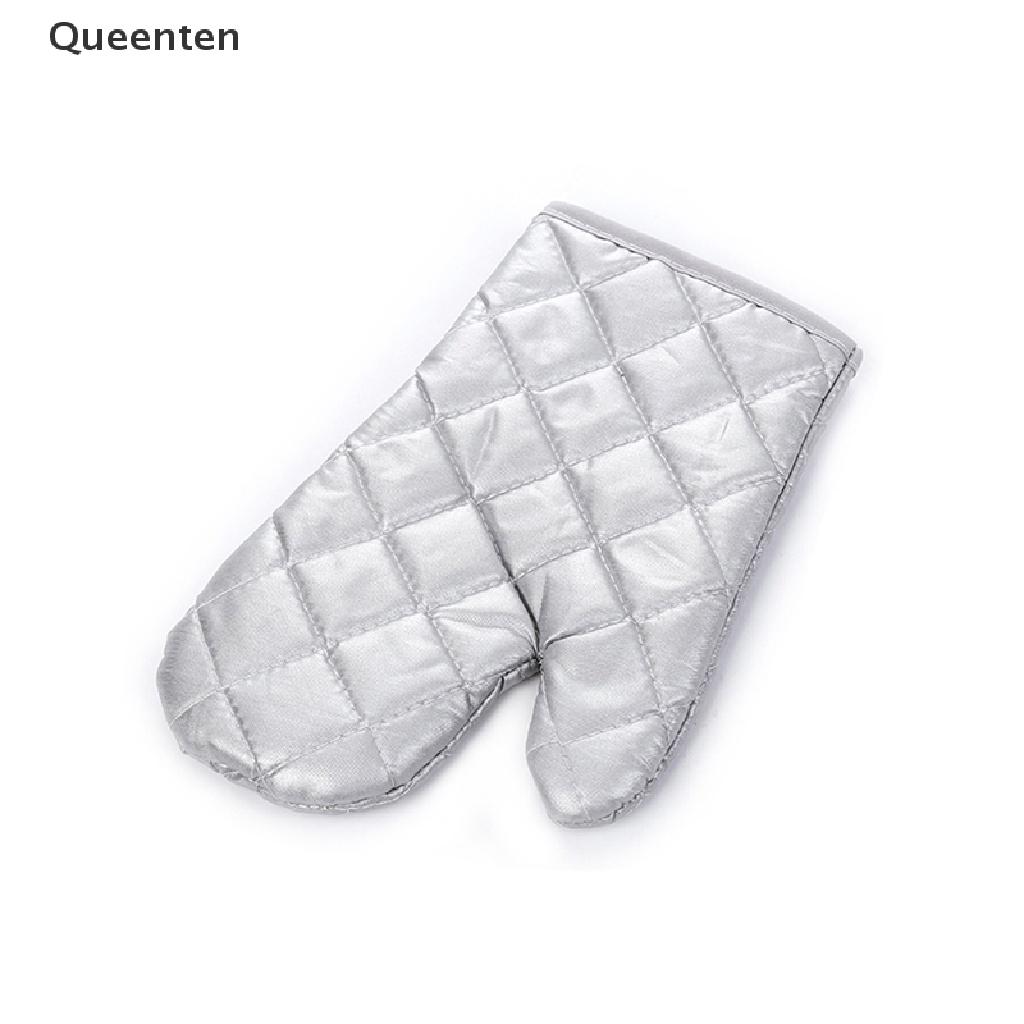 Queenten 1Pc Heat Resistant Gloves Kitchen Pot Holders Cooking Oven Mitts Gripping  QT