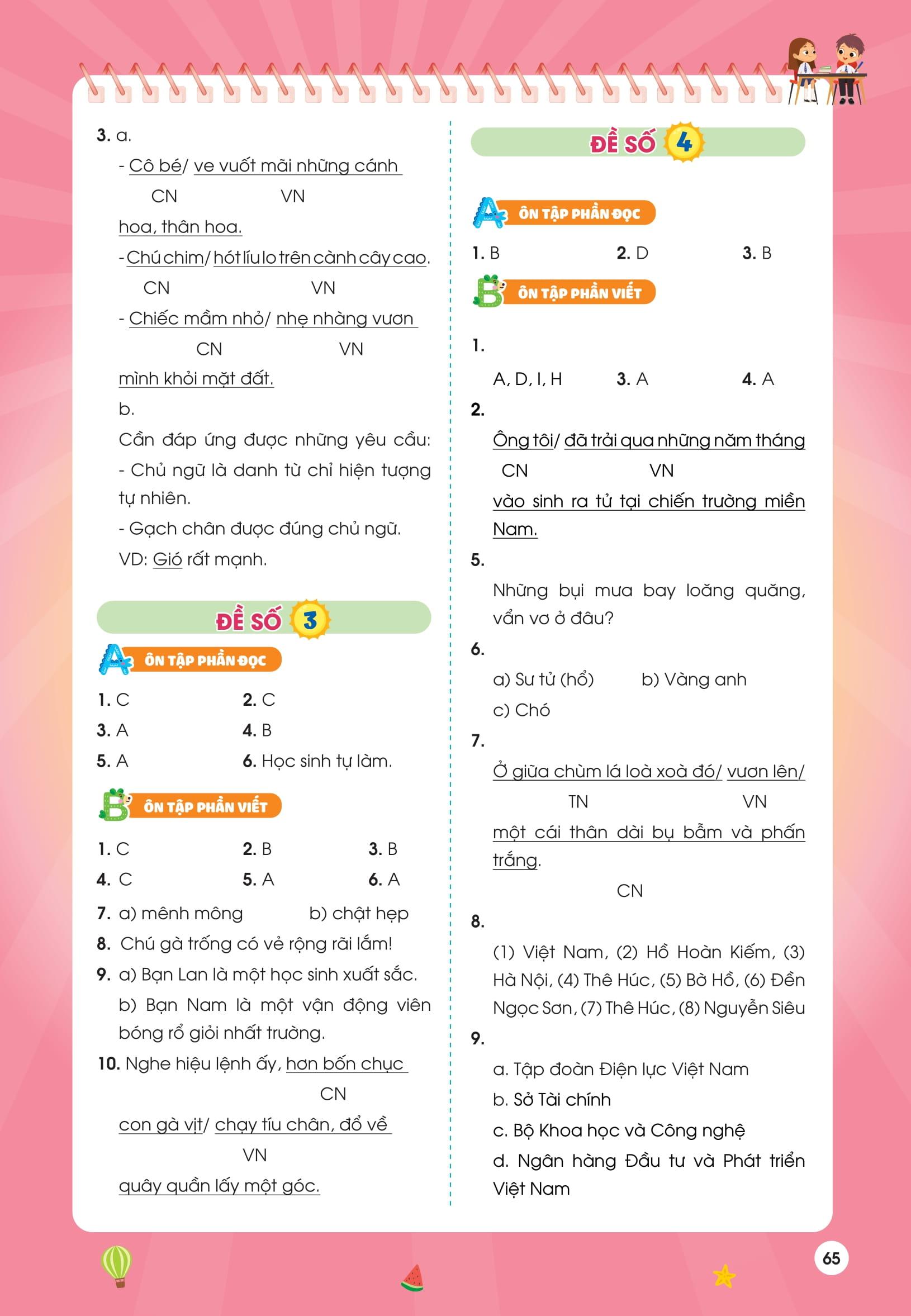 Sách - Phiếu Ôn Hè Tiếng Việt Lớp 4