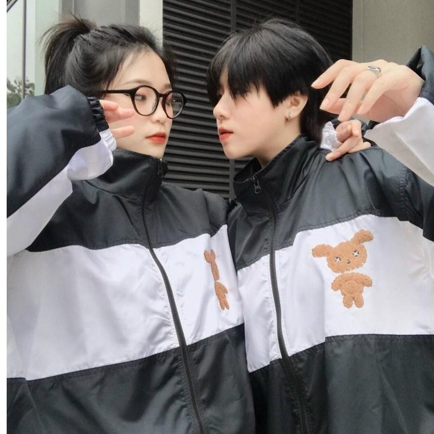 Áo Khoác Dù Nam Nữ Unisex - Áo Khoác Jacket Bombers GẤU Siêu Hot, Áo khoác nam nữ Ullzang Basic có form rộng XL