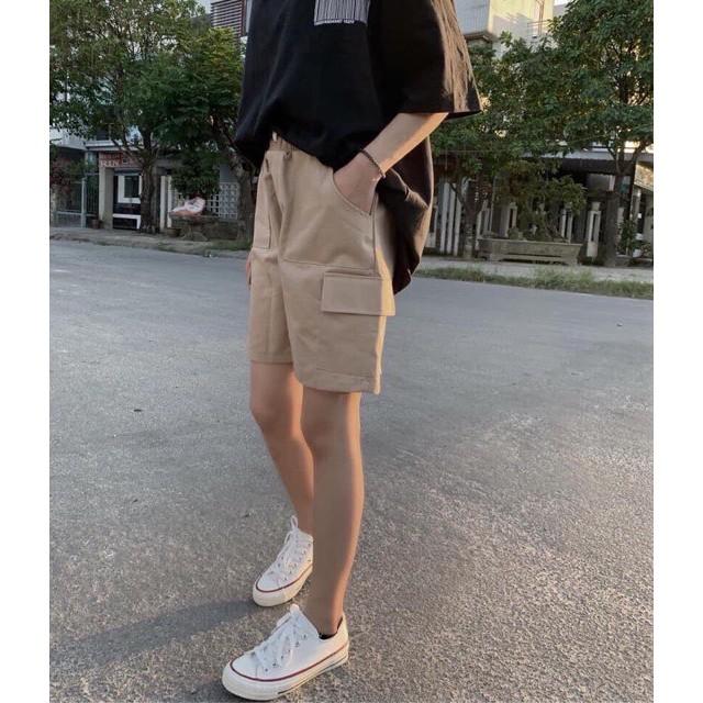 Quần đùi nữ, Quần Nữ, Quần short nữ, Quần kaki túi hộp