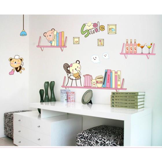 Decal trang trí Những chú gấu smile đáng yêu