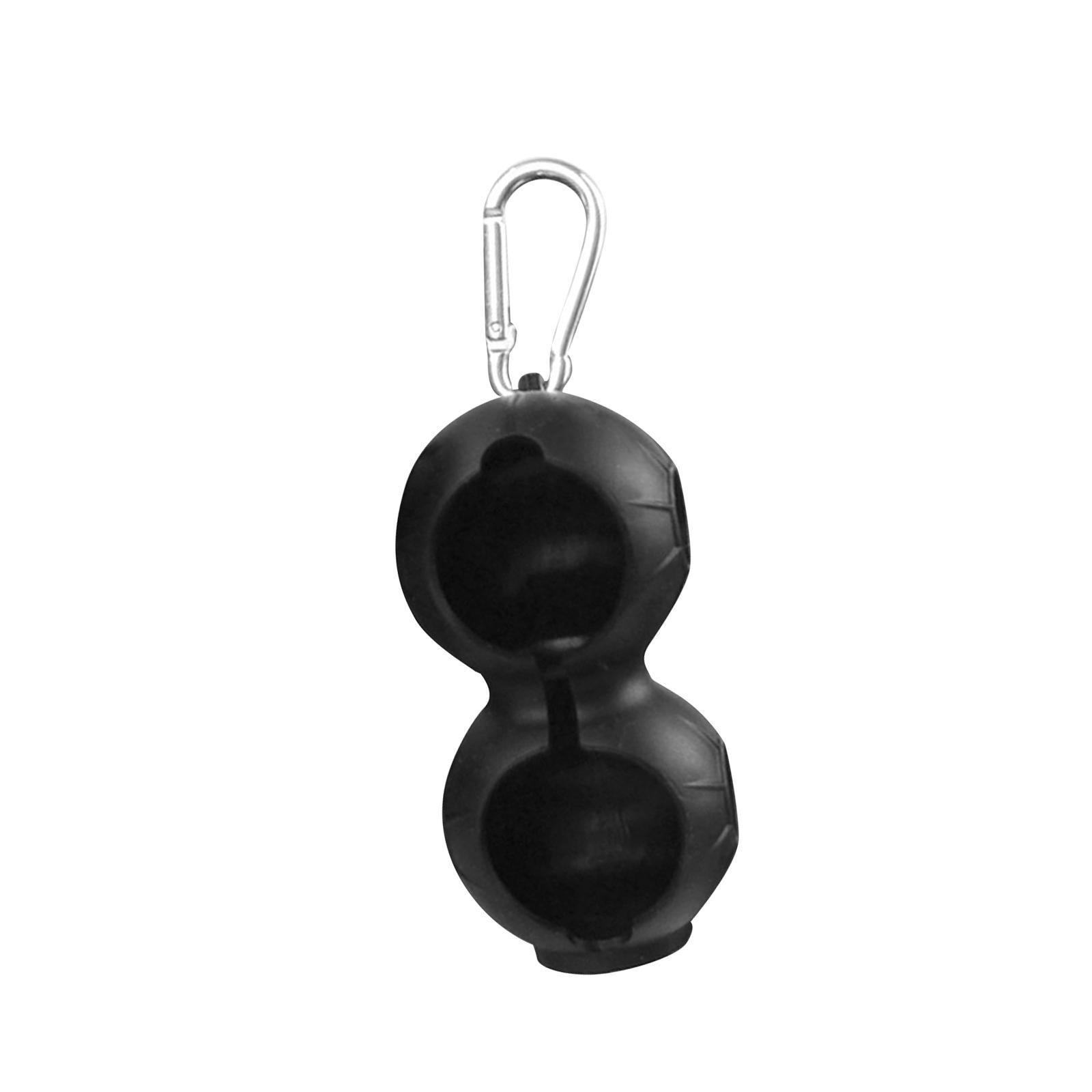 Silicone Golf Ball Holder Golf Double Protective Cover Bag Golf Ball Carrier