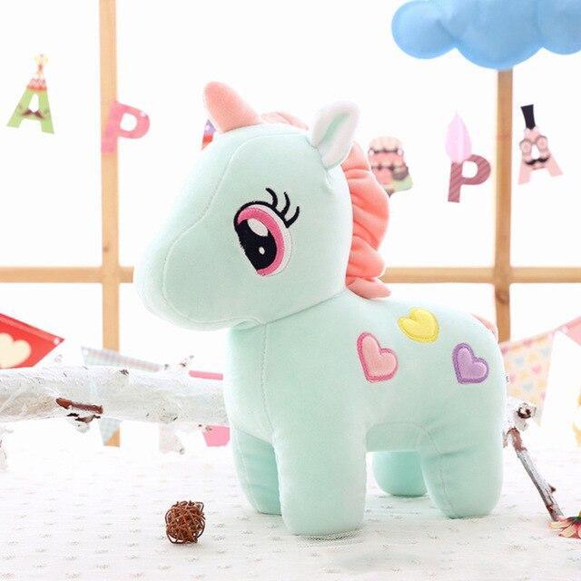 Gấu Bông Unicorn - Kì Lân Pony Một Sừng size 30cm, Thú Nhồi Bông Đáng Yêu, Gối Ôm Cho Bé Ngựa Pony