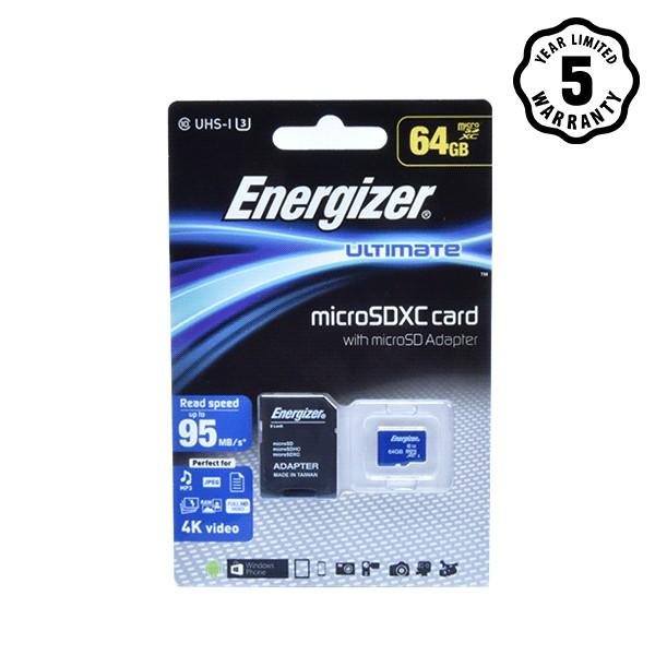 Thẻ nhớ Energizer UL Micro SDXC Card 64GB- Hàng chính hãng