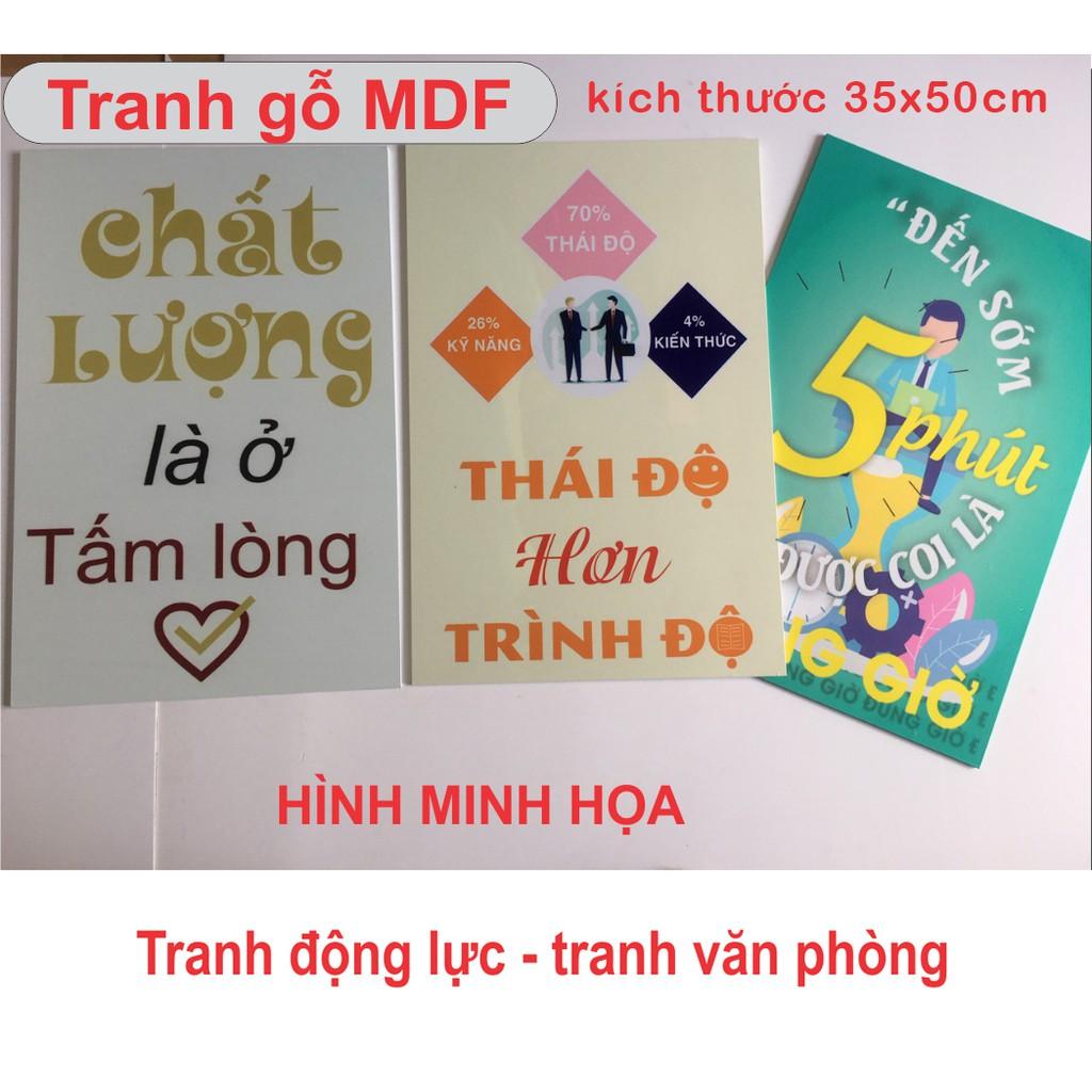 Tranh khẩu hiệu văn phòng độc đáo DL-53