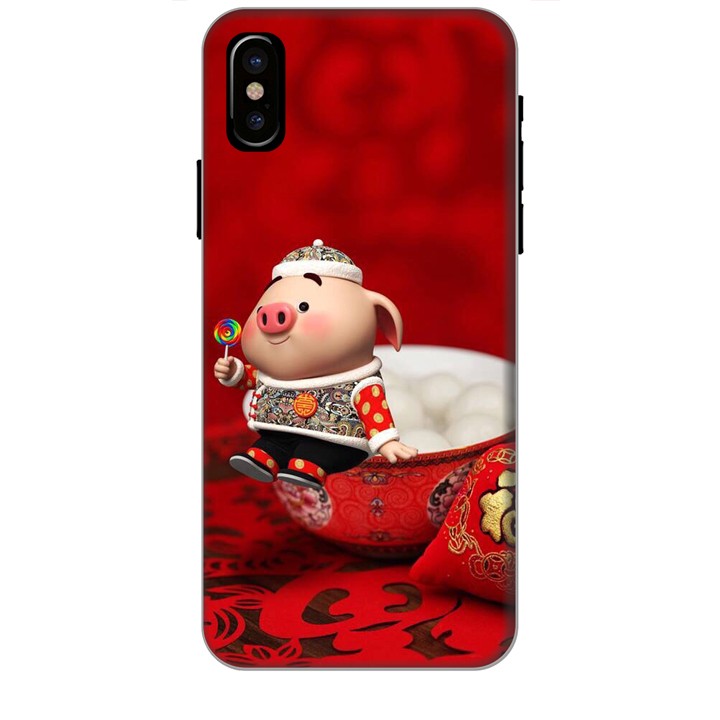 Ốp lưng dành cho điện thoại IPHONE XS MAX Heo Ăn Kẹo