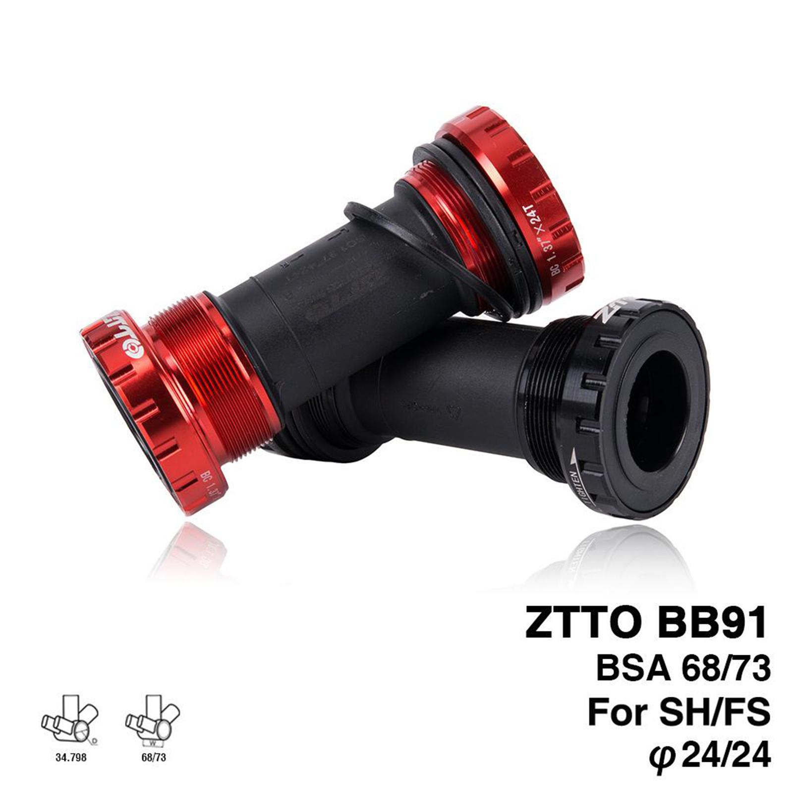 BB91 Bearing Bottom Bracket Screw Type 68/73 mm Bicycle Axis MTB Road Bike Bottom Bracket Waterproof CNC Aluminum Alloy BB