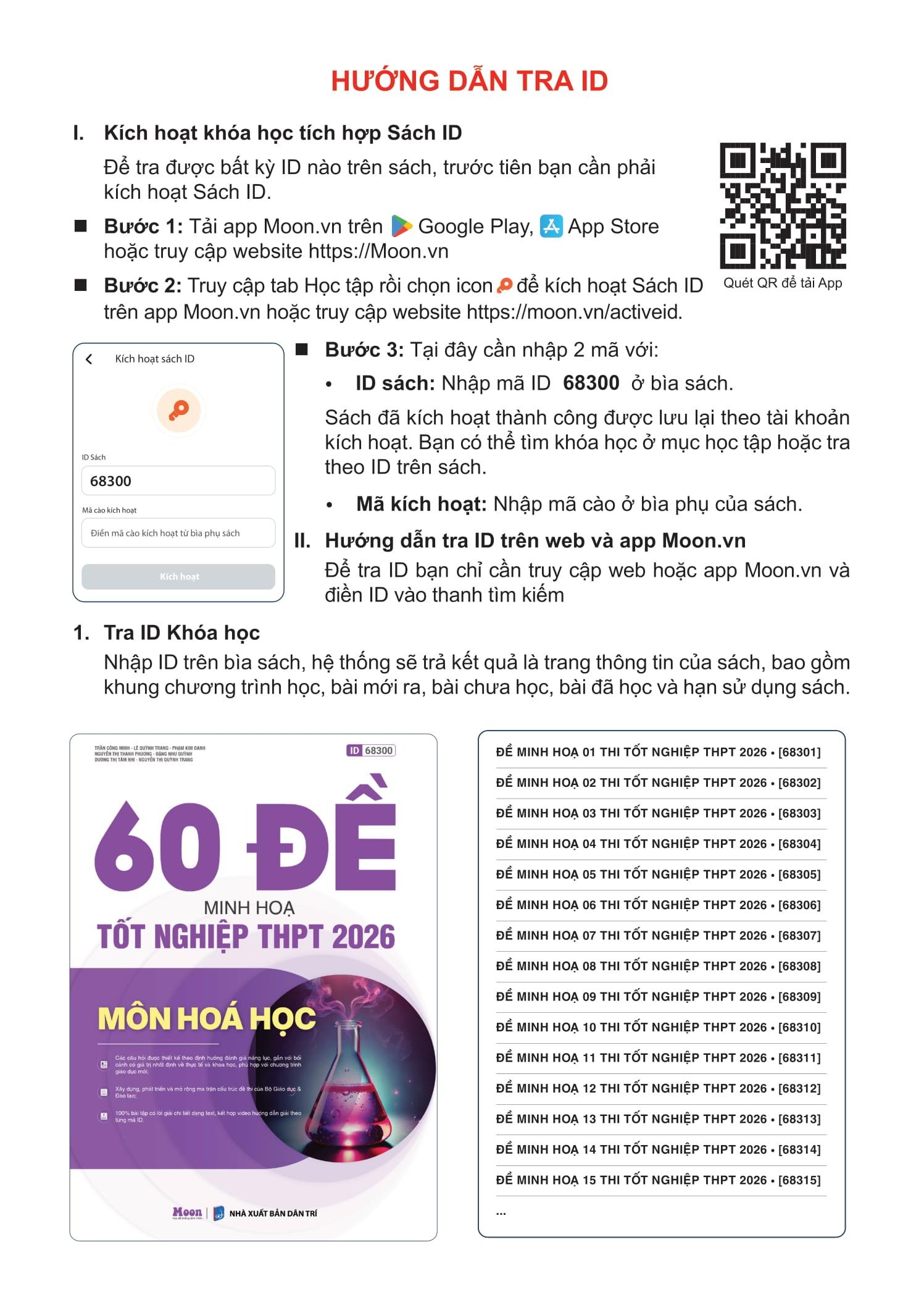 Sách - 60 Đề Minh Họa Tốt Nghiệp THPT 2026 - Môn Hóa Học