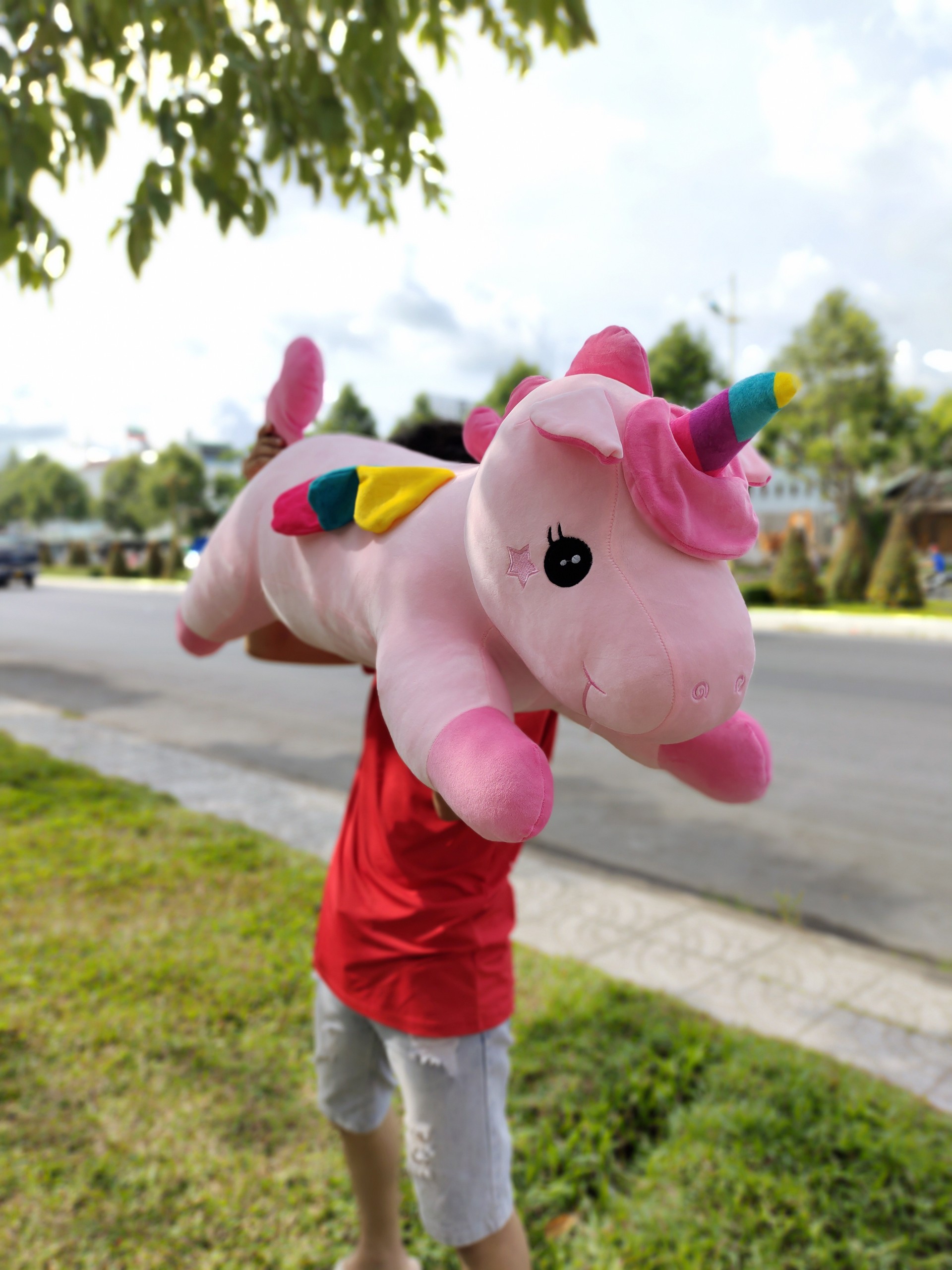 Gấu bông ngựa pony unicorn 1 sừng