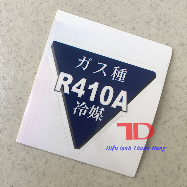 Combo 10 Tem trang trí gas R410a nội địa Nhật 6x5.5cm