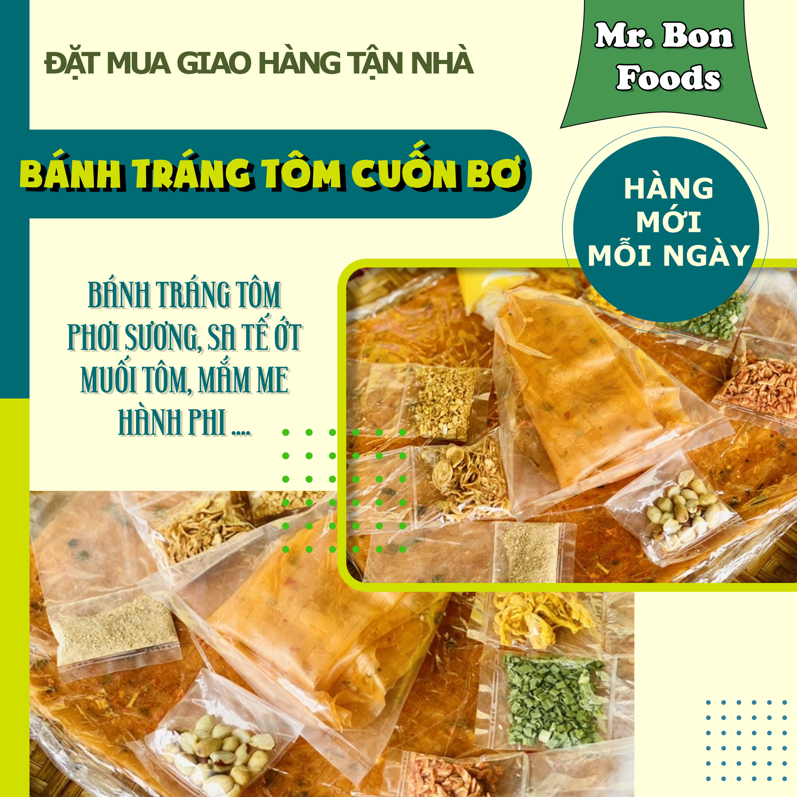 Bánh Tráng Tôm Cuốn Bơ - Siêu Ngon 10 Hương Vị - Mới Mỗi Ngày