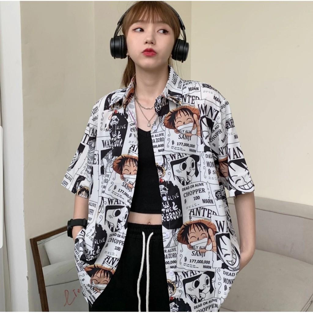 Sơ mi in hình Luffy - ẢNH THẬT