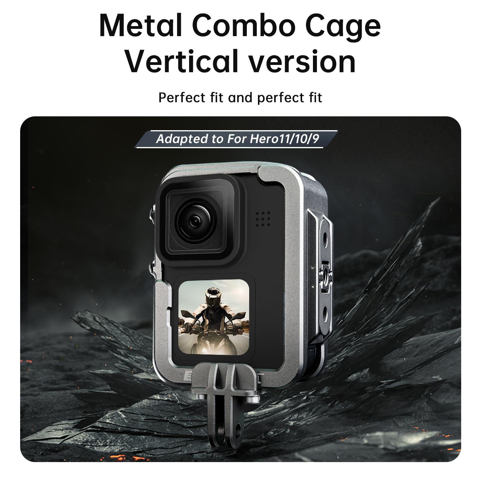 Vỏ khung hợp kim Aluminum cho GoPro 11 10 9 đôi giày bảo vệ giày đôi cho GoPro11 Hero 11 10 9 Phụ kiện