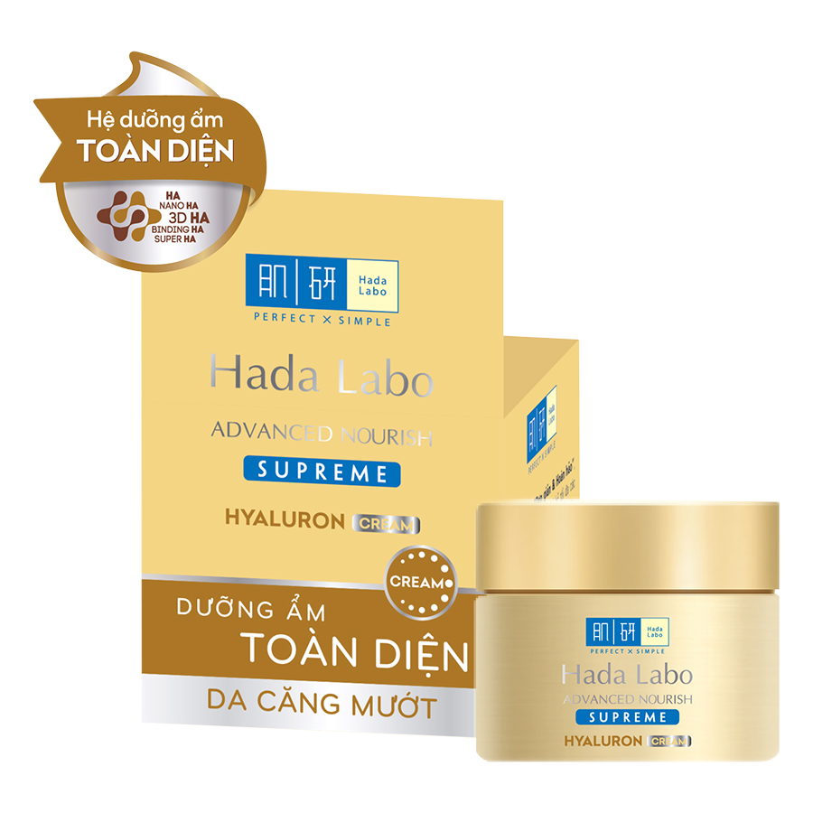 Kem Dưỡng Ẩm Toàn Diện Hada Labo Advanced Nourish Supreme Hyaluron Cream RMV-HDLB-AN-S-Cr (50g)