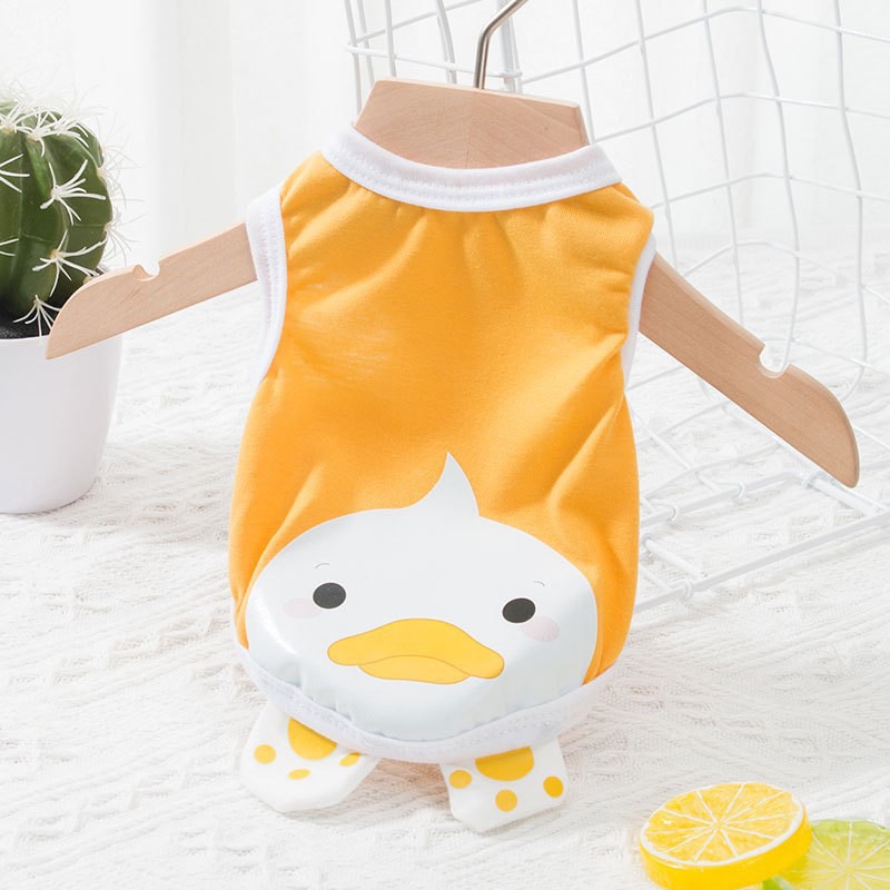 Áo ba lỗ con vịt cho thú cưng dễ thương