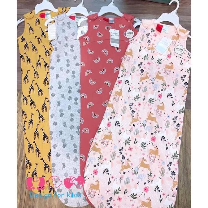 Túi ngủ cho bé hãng RICOCHET BABY (vải cotton 2 lớp dày dặn) cho bé