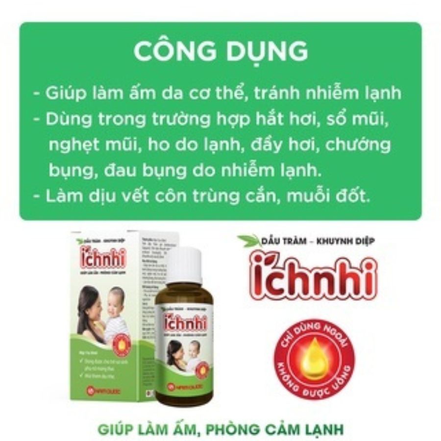 Dầu Tràm Khuynh Diệp Ích Nhi Nam Dược-Phòng cảm lạnh,an toàn cho trẻ sơ sinh,phụ nữ có thai,sau sinh