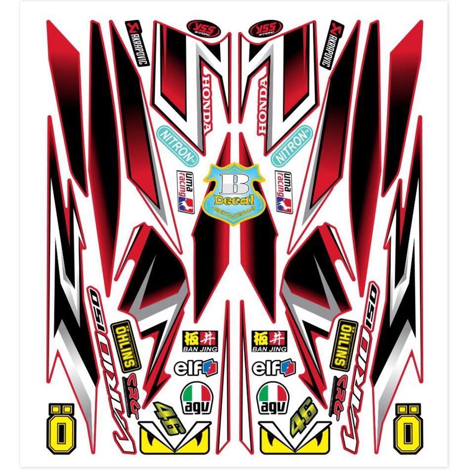 Tem rời dành cho vario 150 đỏ