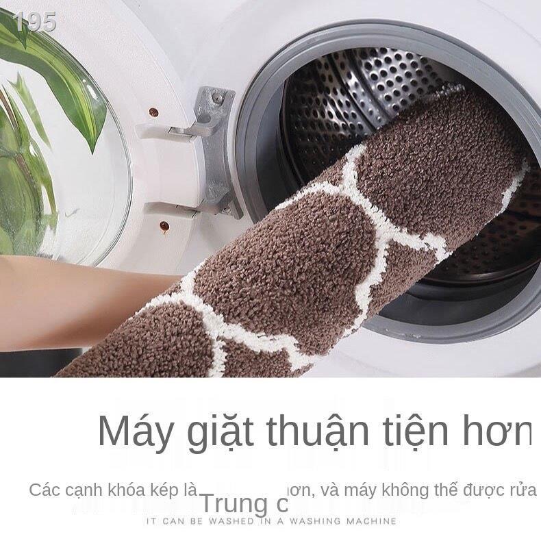 Thảm bếp có thể giặt được bằng máy chống trơn trượt thấm nước dài dầu