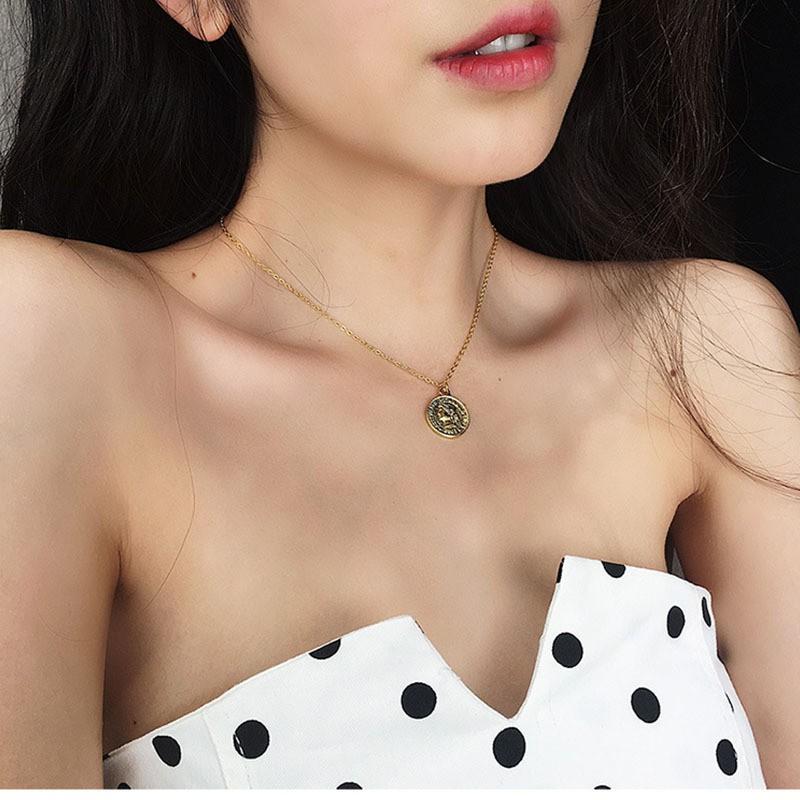 Dây Chuyền Mặt Đồng Xu Phong Cách Cổ Điển