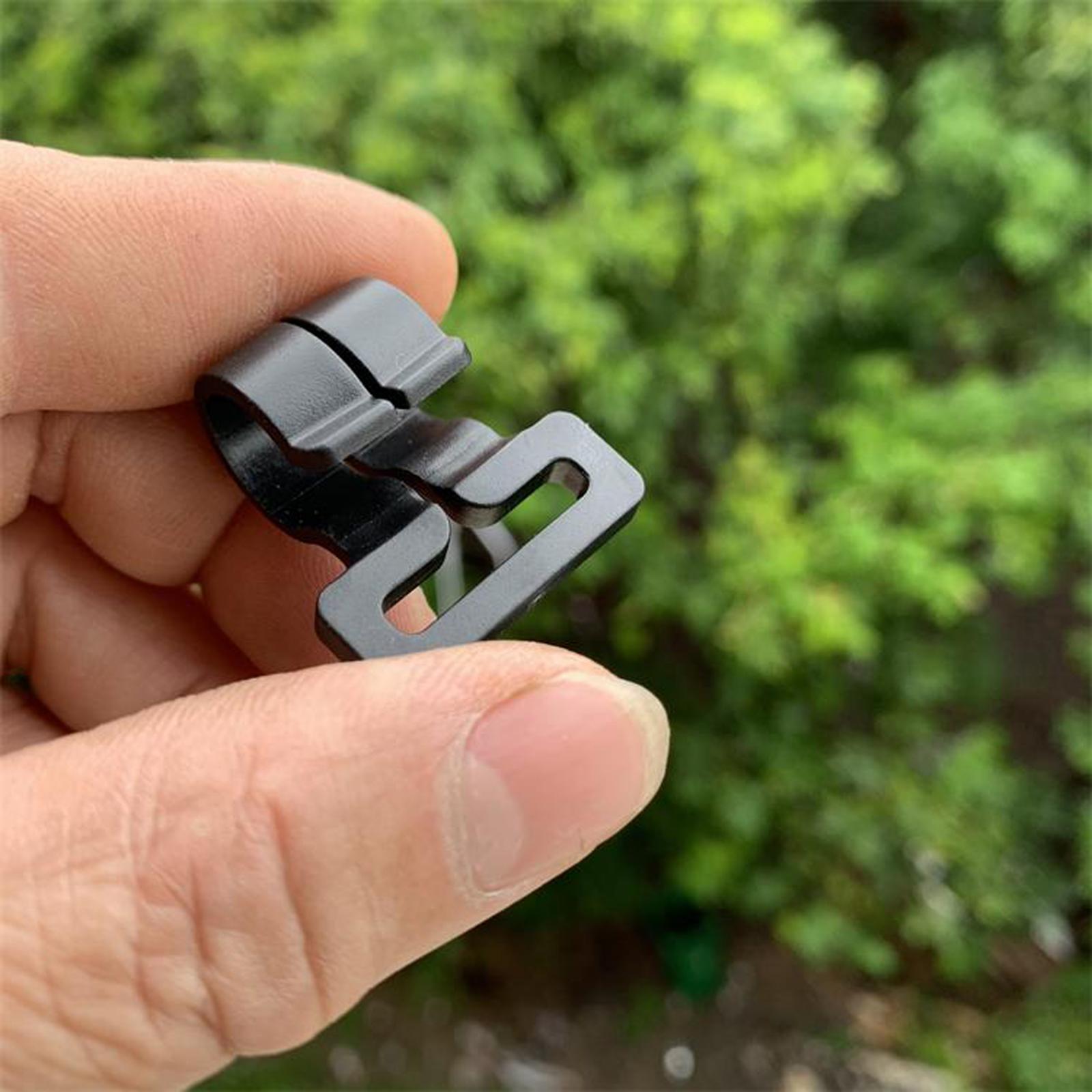 2-3pack 10x Camping Tent Pole Hook Awning Hooks Travel Nylon Set High Quality