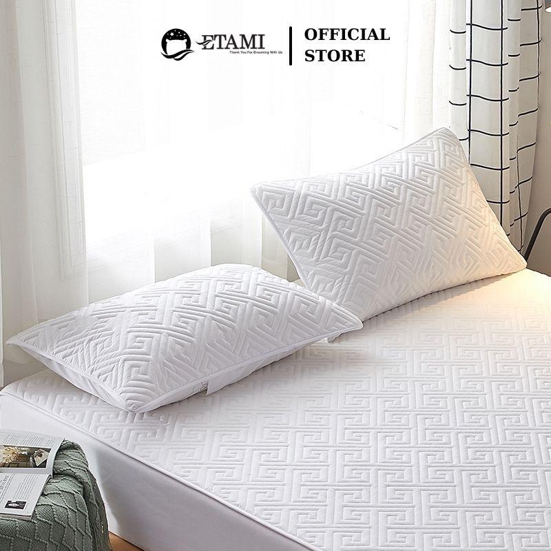 Vỏ gối nằm vỏ gối trần bông cao cấp cotton 100 hàn quốc kích thước 45x65cm màu trơn basic