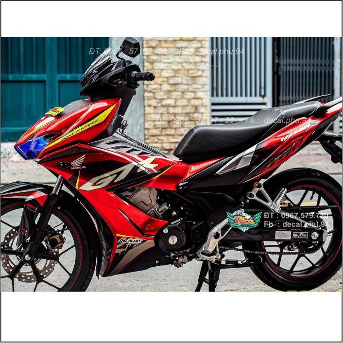 Tem Rời Winner X GTR Đỏ đen
