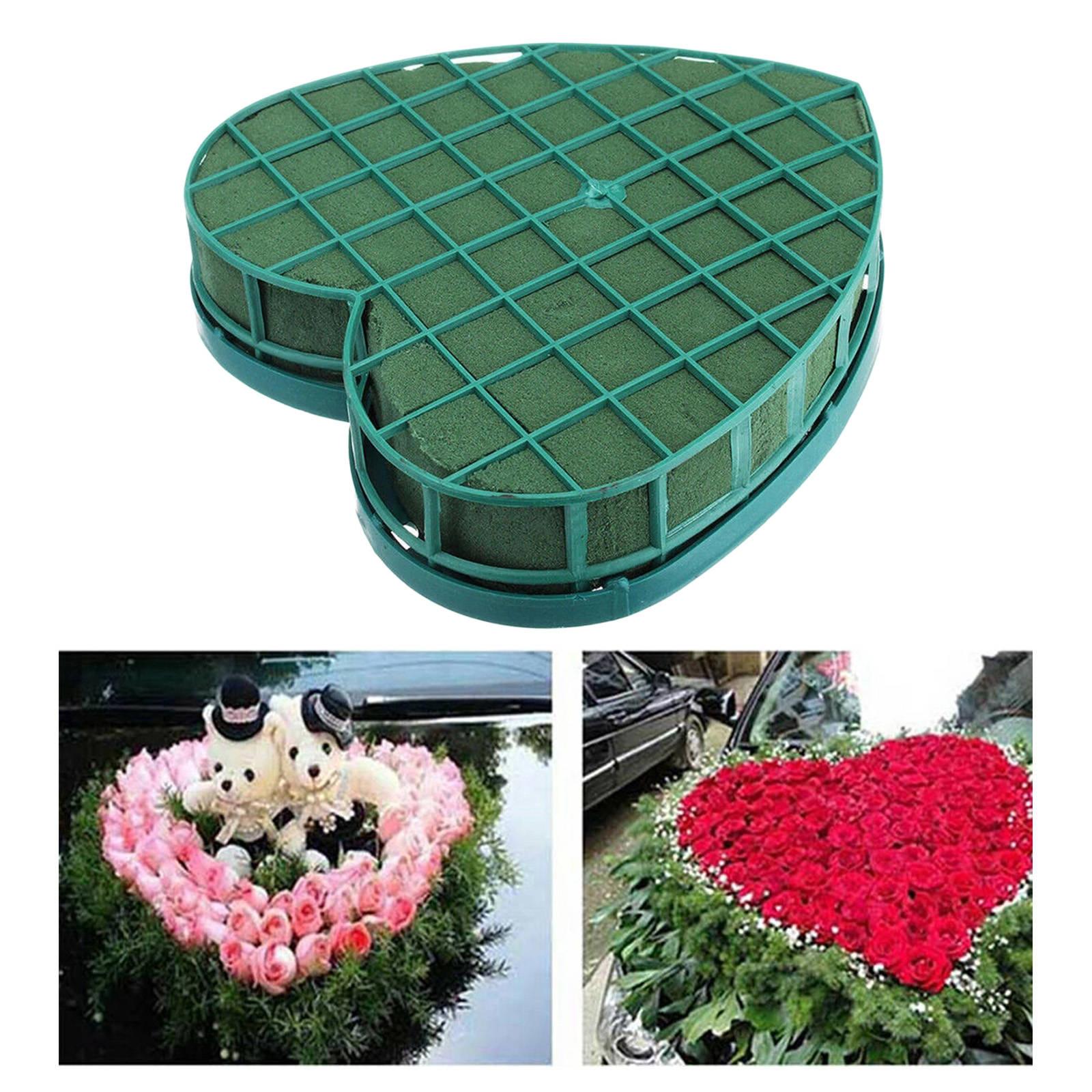 Flower Foam Blocks Open Heart Shaped Artificial for Flower Arrangement Ki