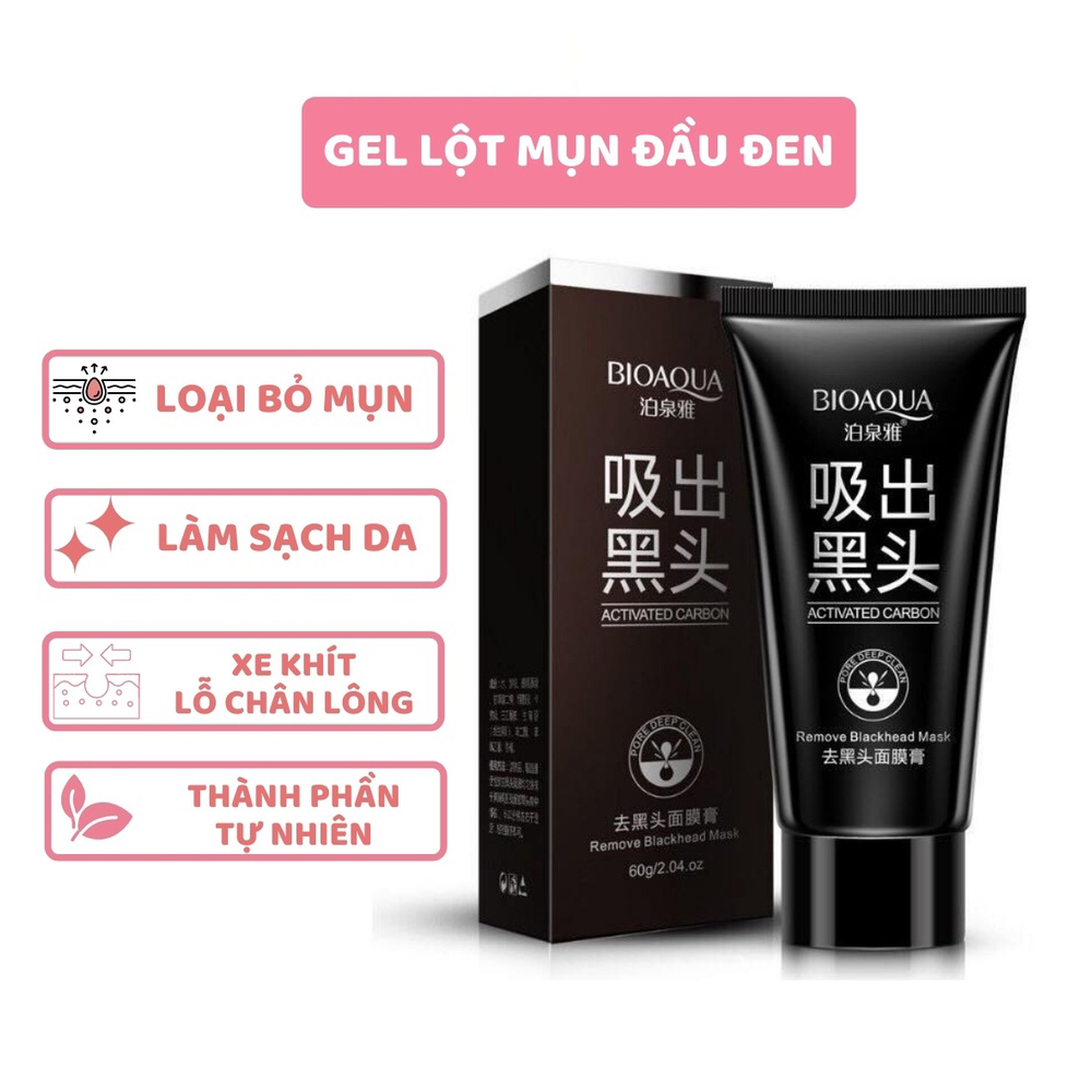 Mặt nạ Bioaqua lột mụn than tre than tre hoạt tính 60g