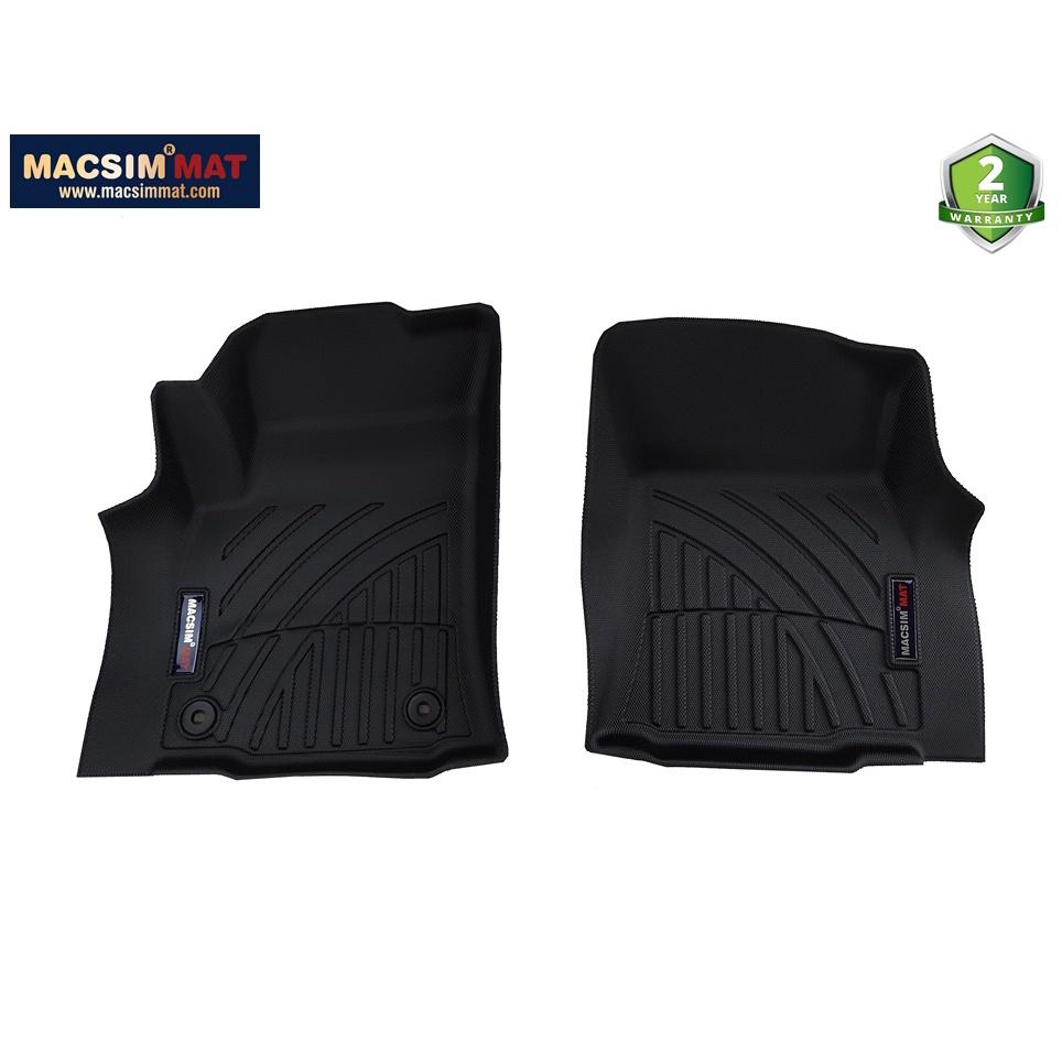 Thảm lót sàn xe ô tô Toyota Innova 2008- 2016 Nhãn hiệu Macsim chất liệu nhựa TPV cao cấp màu đen - 3 hàng ghế