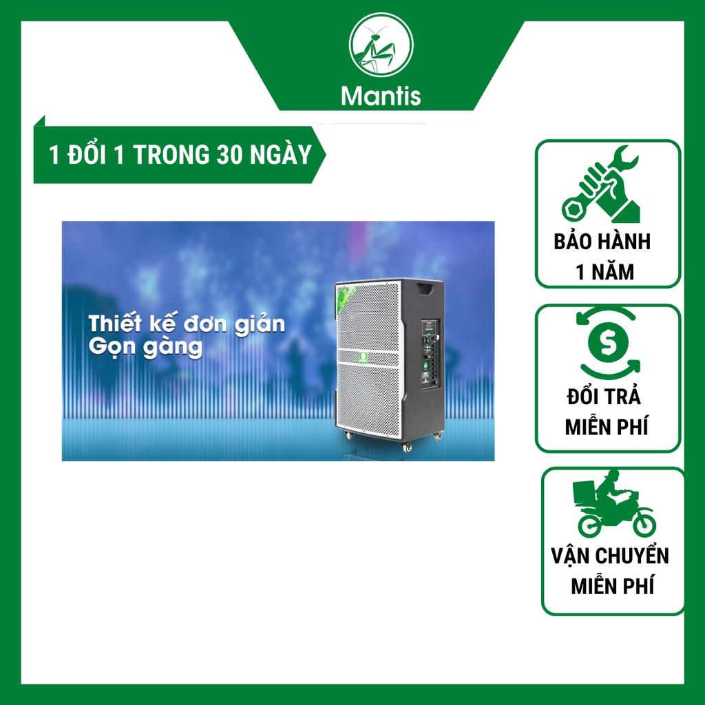 Loa kéo công suất lớn Mantis model MT15-2A công suất 550W loa 4 tấc tặng 2 micro hút âm