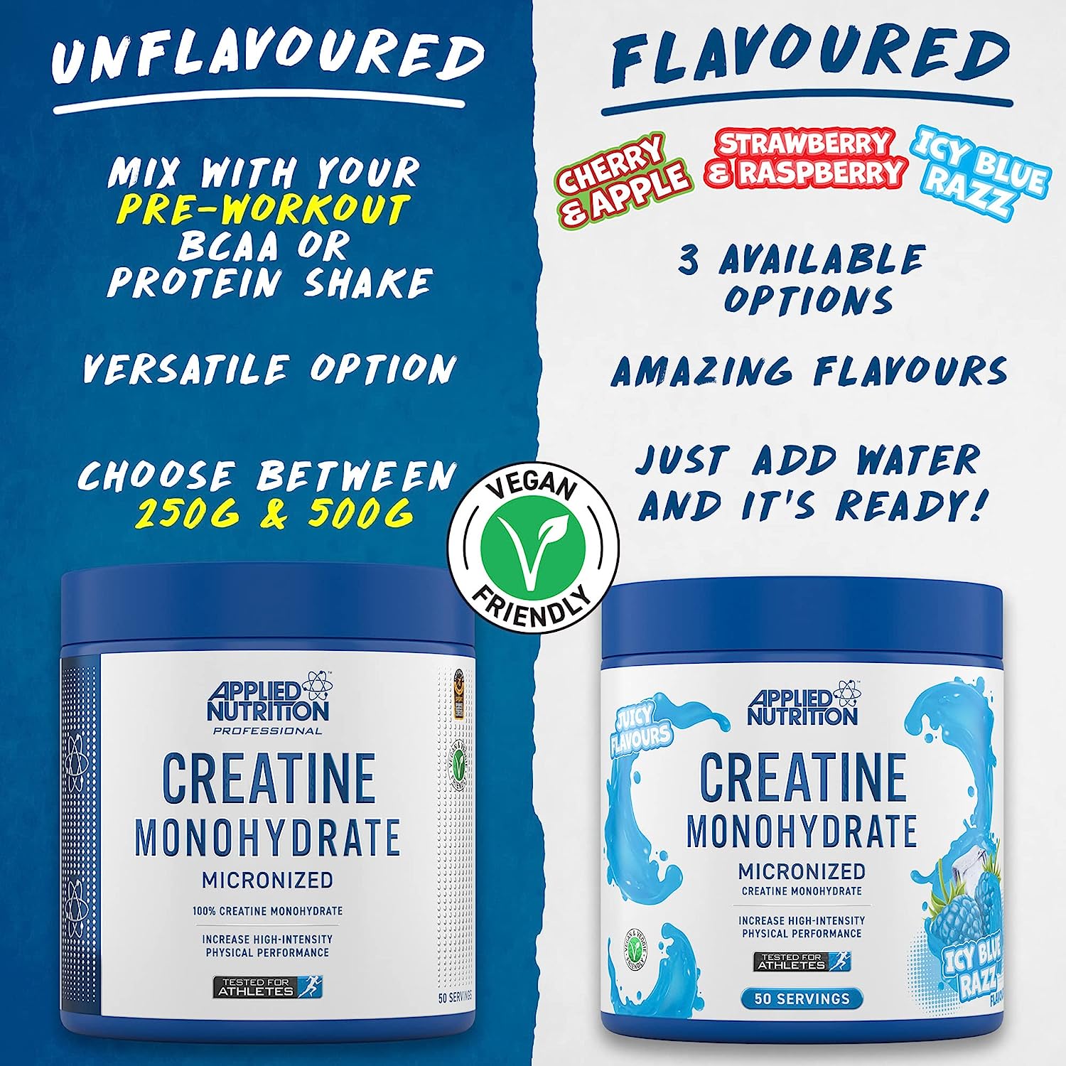 Creatine Applied Nutrition Creatine Monohydrate Micronized - Hỗ Trợ Tăng Sức Mạnh Cơ Bắp