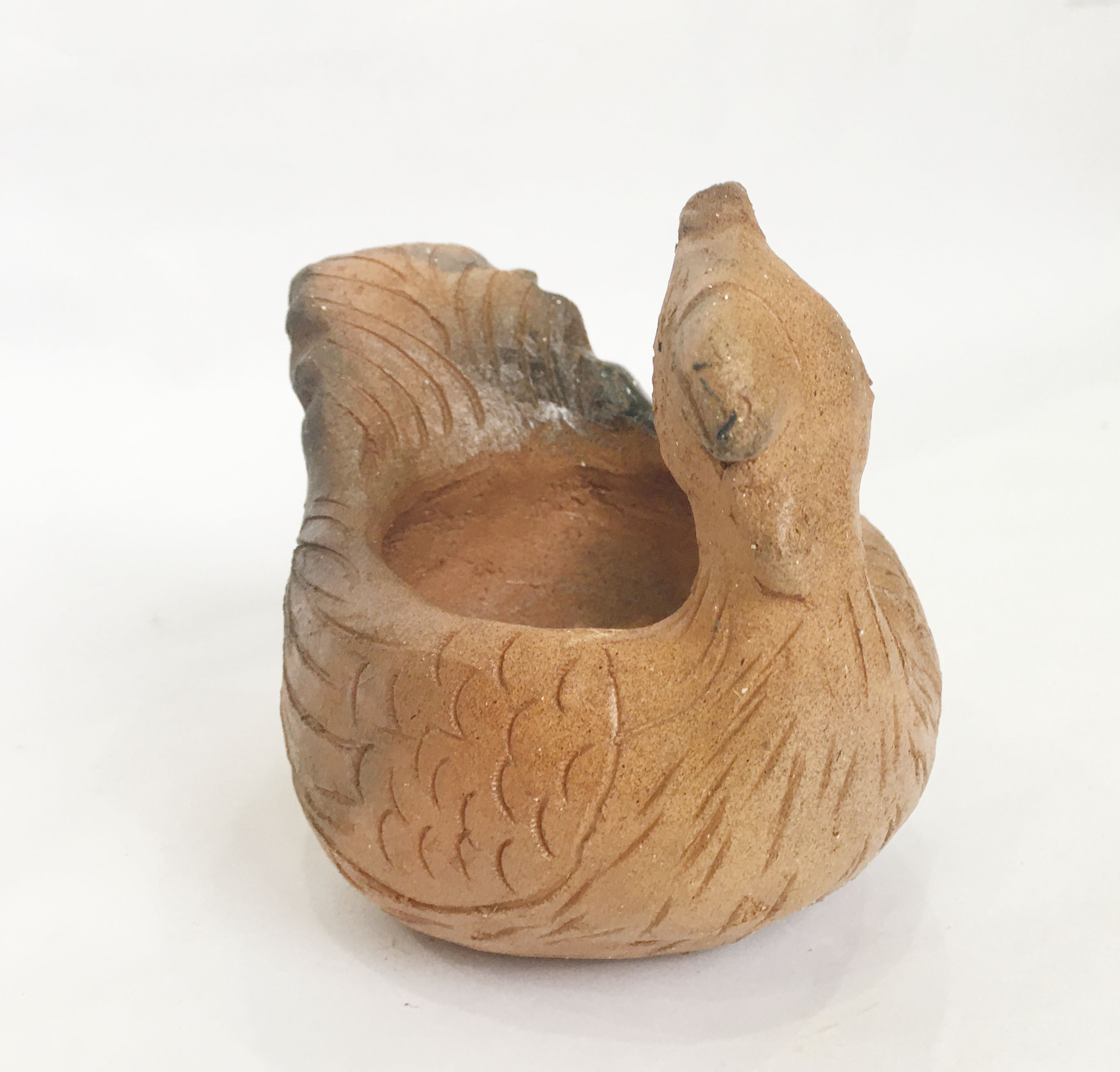 Chậu thú gà vịt bằng gốm đất nung thủ công làng gốm Bàu Trúc - Gốm Chăm handmade trang trí vintage